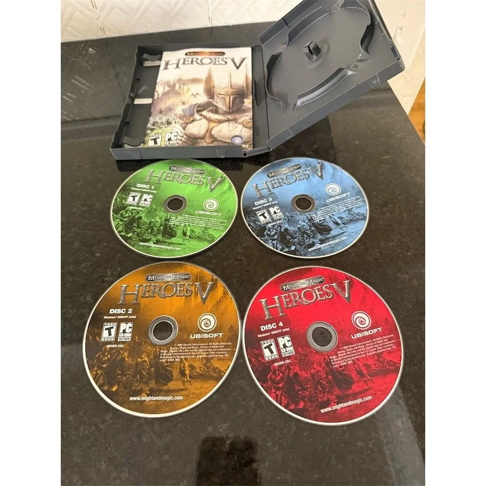 Might and Magic‎ Heroes V PC Game Complete 4 Disc Set with Manual